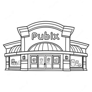 Publix Supermarkt Kleurplaat 66871-55216