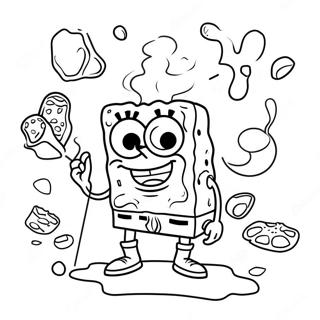 Stoner Spongebob Kleurplaten