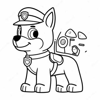 Paw Patrol Rex Kleurplaat 67051-55337