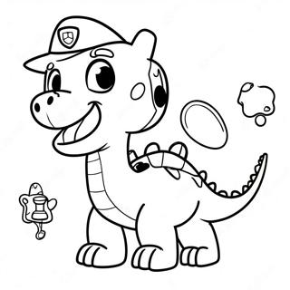 Rex De Dinosaurus Paw Patrol Kleurplaat 67052-55334