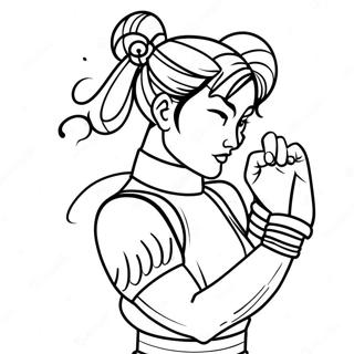 Chun Li Kleurplaat 67101-55381