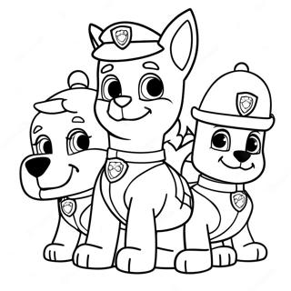 Kerst Paw Patrol Kleurplaat 671-536