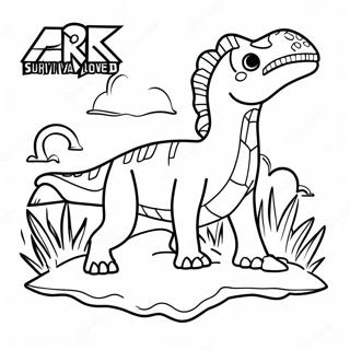 Ark Survival Evolved Logo Kleurplaat 67262-55482