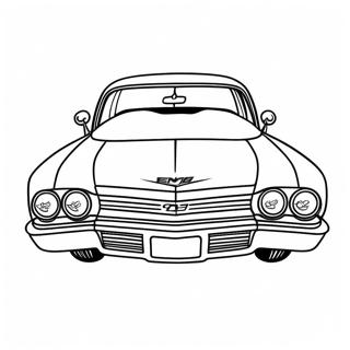 Kleurplaat Van Chevy Impala Sportief Ontwerp 67393-55606