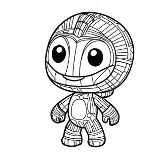 Kleurplaat Van Sackboy 67402-55609