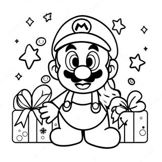 Mario Kerst Kleurplaten