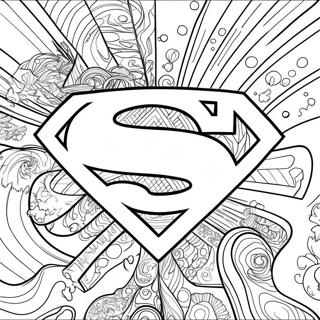 Superman Logo's Kleurplaten