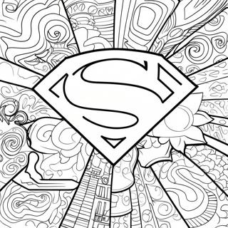 Superman Logo Kleurplaat 67802-55931