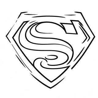 Klassiek Superman Logo Kleurplaat 67803-55943