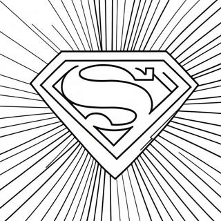 Klassiek Superman Logo Kleurplaat 67803-55944