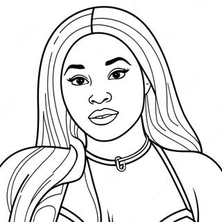 Megan Thee Stallion Kleurplaten