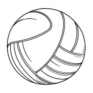 Schattige Volleybal Inspiratie Kleurplaat 68113-56172