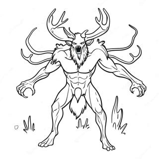 Wendigo Kleurplaat 68162-56226