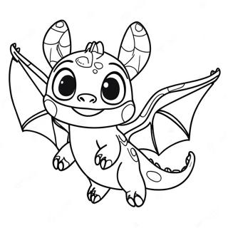 Toothless Vliegend Met Stitch Kleurplaat 68173-56220