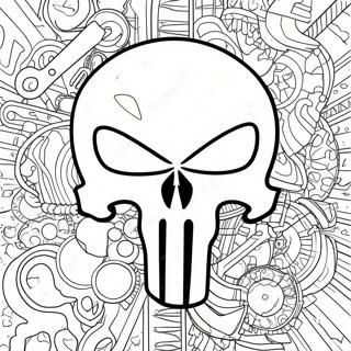 Punisher Logo Kleurplaat 68432-56430