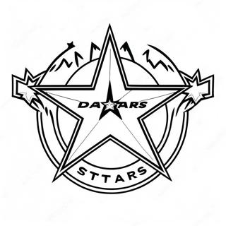 Dallas Stars Logo Kleurplaat 68492-56476