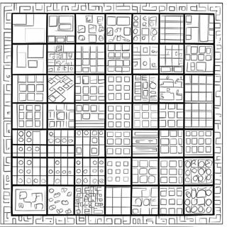 Tetris Spel Raster Kleurplaat 68542-56524