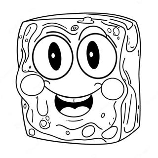 Spongebob Gezicht Zwart En Wit Kleurplaten