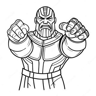 Thanos Met Infinity Gauntlet Kleurplaat 6865-5582