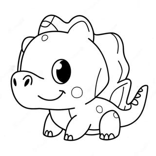 Schattige Dino Piggy Roblox Kleurplaat 68663-56619