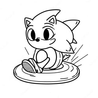 Sonic Op Hoverboard Kleurplaat 68764-56687