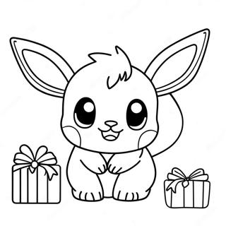 Eevee Kerst Kleurplaten