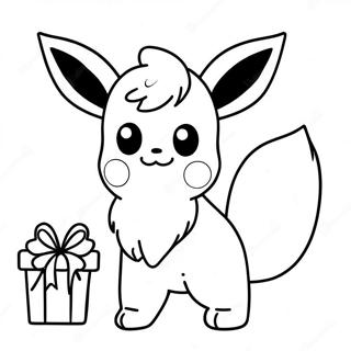 Eevee Kerst Kleurplaat 68963-56848