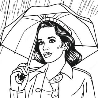 Lana Del Rey Zingt In De Regen Kleurplaat 69004-56886