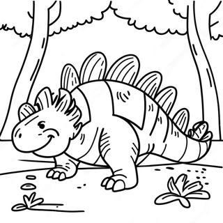 Kleurige Dimetrodon In Een Bos Kleurplaat 69024-56895