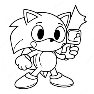 Sonic Among Us Kleurplaat 69123-56972