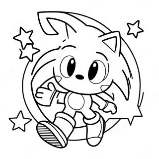 Sonic Among Us Personage In De Ruimte Kleurplaat 69124-56977