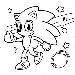 Sonic Among Us Personage In De Ruimte Kleurplaat 69124-56980