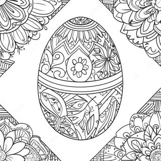 Intricate Pysanky Ei Kleurplaat 69374-57173