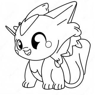 Legendarische Chibi Pokemon Kleurplaat 69383-57178