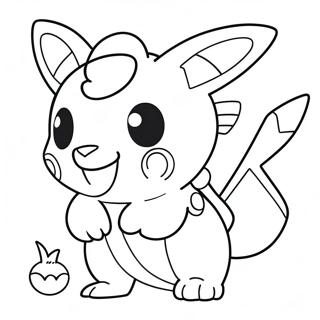 Legendarische Chibi Pokemon Kleurplaat 69383-57180