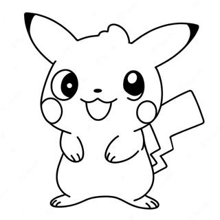 Schattige Chibi Pikachu Kleurplaat 69384-57183