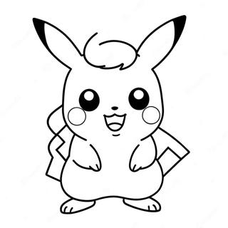 Schattige Chibi Pikachu Kleurplaat 69384-57184