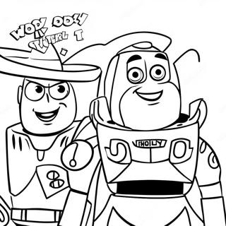 Woody En Buzz Lightyear Avontuur Kleurplaat 6945-5647