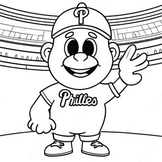 Phillies Mascotte Kleurplaat 69543-57298