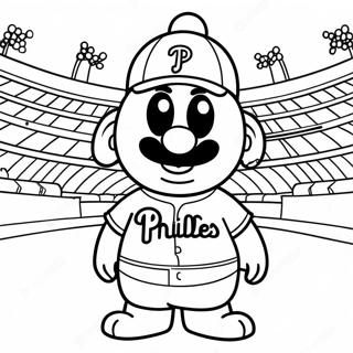 Phillies Mascotte Kleurplaat 69543-57300