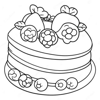 Heerlijke Kleurplaat Van Frambozen Torte 69724-57748