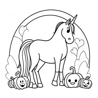 Halloween Paard Kleurplaat 69843-57757