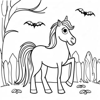 Halloween Paard Kleurplaat 69843-57758