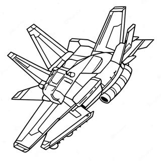 F14 Tomcat In Vlucht Kleurplaat 69864-57775