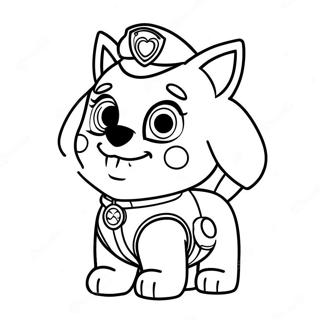 Skye Paw Patrol Kleurplaat 69873-57784