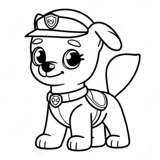 Avontuurlijke Skye Paw Patrol Kleurplaat 69874-57559