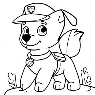 Avontuurlijke Skye Paw Patrol Kleurplaat 69874-57560