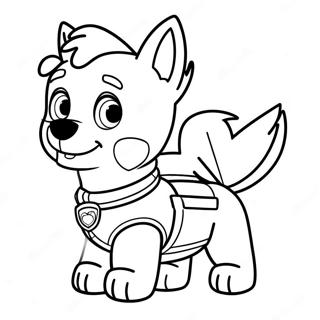 Avontuurlijke Skye Paw Patrol Kleurplaat 69874-57786