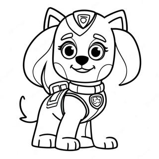 Avontuurlijke Skye Paw Patrol Kleurplaat 69874-57788