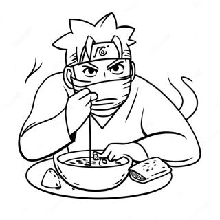 Naruto Eet Ramen Kleurplaat 70123-57978